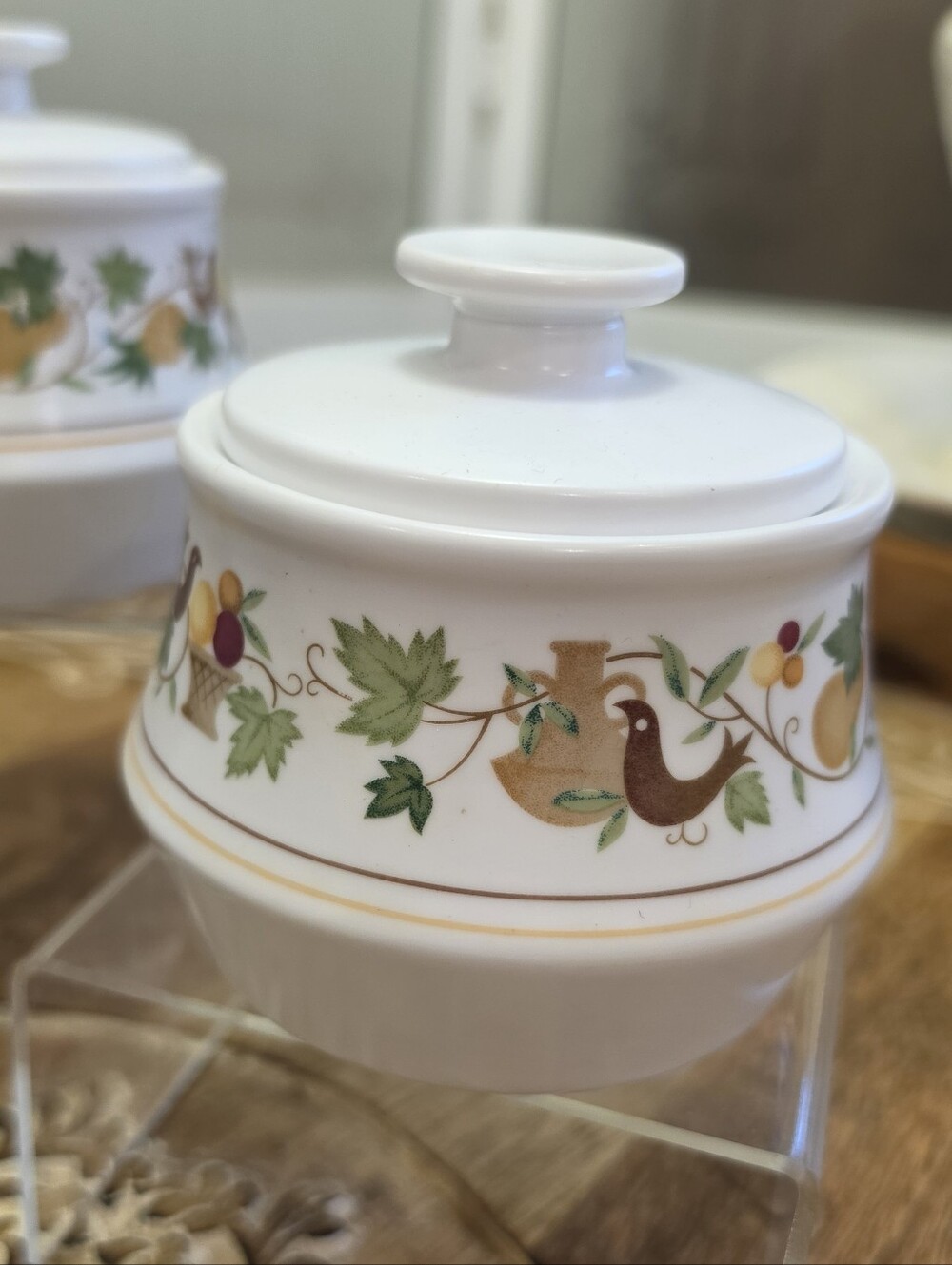 Vtg Noritake Homecoming Sugar Bowl with Lid 9002 Progression China Japan MCM
